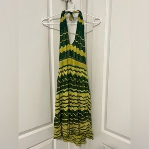 Crochet lined halter dress from Anthropologie